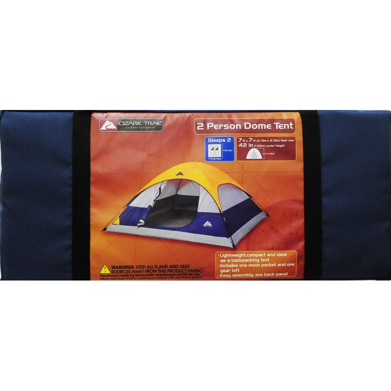 Ozark Trail Sport Dome 2-Person Tent, 7' x 7' - Walmart.com