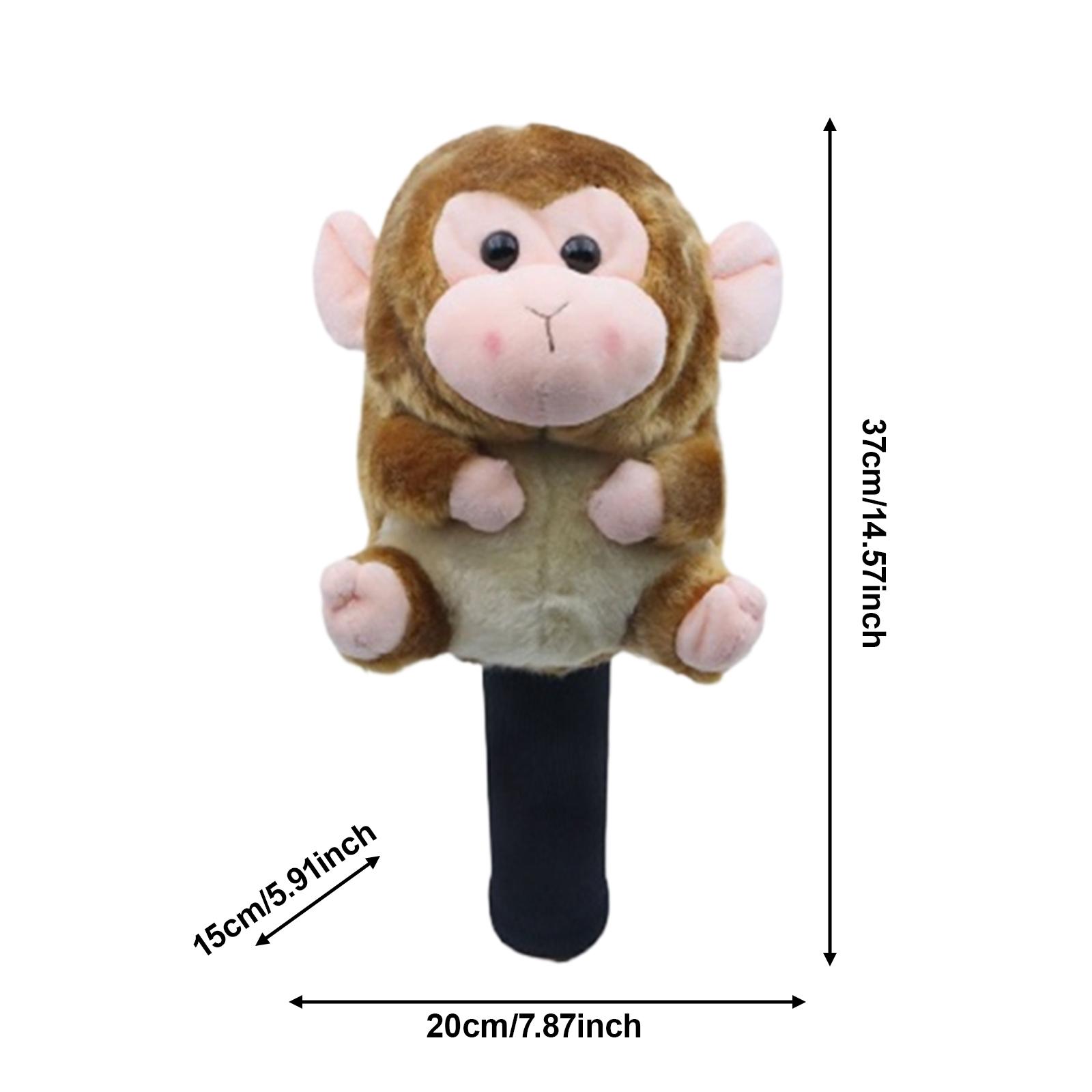 GARENDE Animal Golf Club Headcover Protector Scratch Resistant Funny Adorable Cute Funny Golf Head Cover Protection Sleeve Gift Driver Monkey
