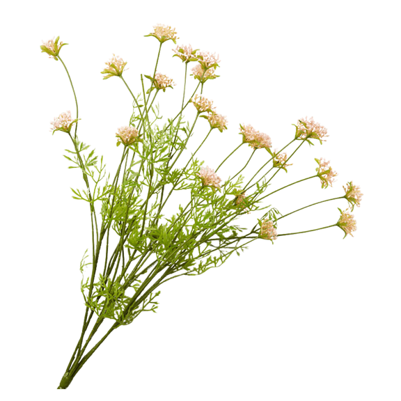 Vinyl Light Pink Yarrow Wildflower Bush - Everday Floral and Decor - Factory Direct Craft
