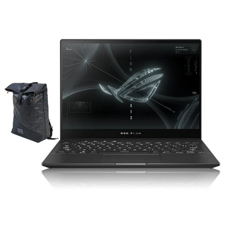 ASUS ROG Flow X13 GV301QE Gaming & Business Laptop (AMD Ryzen 9 5900HS 8-Core, 13.4" 120Hz Touch Wide UXGA (1920x1200), NVIDIA RTX 3050 Ti, 16GB RAM, Win 11 Home) with Voyager Backpack