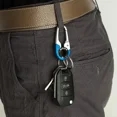 thumbnail image 3 of LLavero de acero inoxidable para hombre, hebilla de gancho, mosquetón para exteriores, herramienta de escalada, doble anillo, llavero de pesca para co, 3 of 5