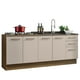 thumbnail image 1 of Kit de Cocina MADESA Agata 2 Muebles 3 Cajones 4 Puertas Marrón/Crema, 1 of 5