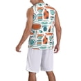 thumbnail image 2 of Naloa Cute Tableware Basketball Jersey Reversible Men's Mesh Athletic Sports Shirts Training Practice S-4XLX-Large, 2 of 6