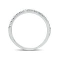 thumbnail image 2 of F/VS .25ct Pave 100% Diamond Wedding Ring 14K White Gold Lab Created, 2 of 2
