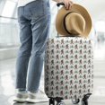 thumbnail image 2 of Brown Bigfoot and Tree Pattern Luggage Cover Fashion Suitcase Cover Baggage Covers Fit 25-28 Inch Luggage (Go Travel), 2 of 5