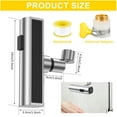 thumbnail image 4 of 2Pcs Kitchen Faucet 3 in 1 360° Swivel Water Tap Universal Kitchen Sink Faucet Electroplated Silver Spout Taps Multifunctional Kitchen Sink Tap Adapter for Kitchen, 4 of 5