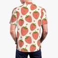 thumbnail image 4 of Daiia Hand Drawn Strawberry Pattern Men’s Polo Shirts,Solid Deck Shirt,Classic Fit, Breathable Cotton Polo for Casual and Sport Wear-4X-Large, 4 of 9