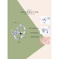 thumbnail image 4 of 1 Pc Simple Fashion 925 Sterling Silver Artificial Zirconia Starlight Moonlight Open Ring Female Fashio, 4 of 5