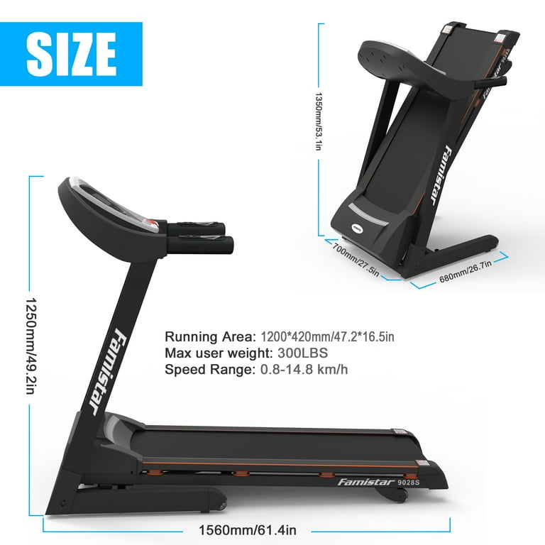 3.25 hp portable folding electric treadmill sale