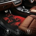 thumbnail image 4 of Sikiie Red And Black Abstract Skull Car Foot Mat Set of 4 Pieces Basics Universal Fit Rubber Carpet Floor Mats For Car SUV Van & Truck, 26.8"L x 17.3"W (Front), 13"L x 17.3"W(Rear), 4 of 6