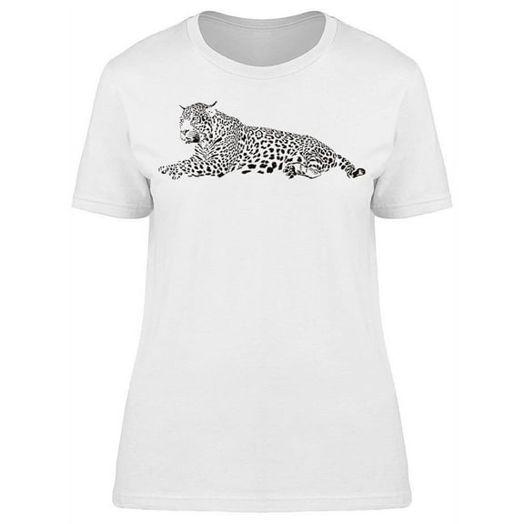 Black And White Leopard T-Shirt Women -Image by Shutterstock, Female Large