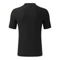 thumbnail image 4 of Lisingtool Mens T Shirt Men Half Turtleneck Casual Fashion Knitted Bottoming Shirt Tops Knitted Short Sleeve T Shirt Casual Comfortable Tee Tops Black, 4 of 9