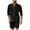 01 Black, variant on Awdenio Men Two Piece Outfits Sets. Short Sleeve Button Henley Shirts Casual Drawstring Pants Summer Beach Yoga Outfits