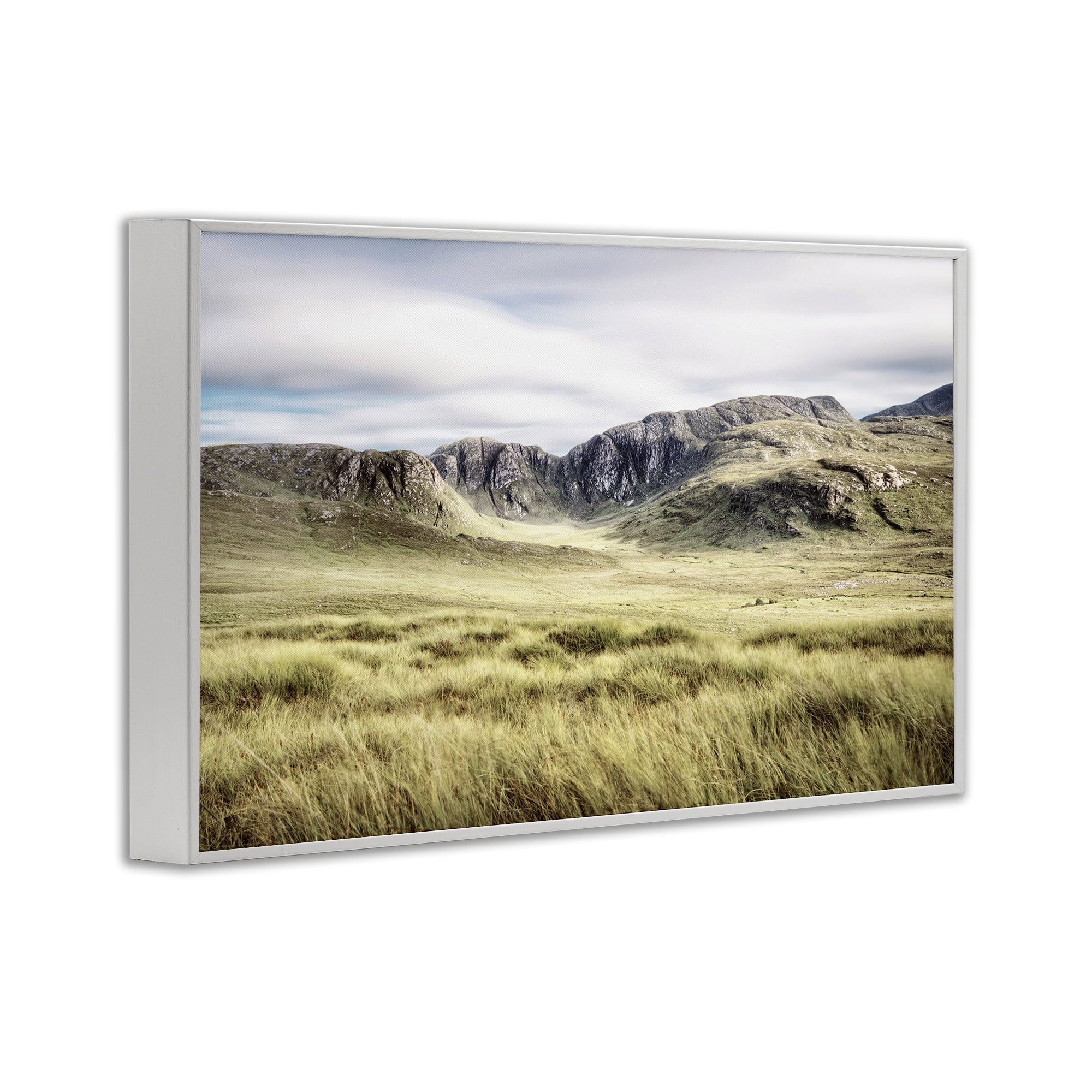 Stupell Industries Irish Countryside Hills White Framed Giclee Art, design by Andy Amos