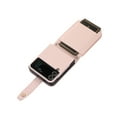 thumbnail image 4 of Dteck Zipper Wallet Purse for Samsung Galaxy Z Flip 4 5G Crossbody Case with Credit Card Holder Strap Lanyard Women Kickstand Flip Leather, Pink, 4 of 9