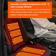 Lomubue 12V Heated Car Seat Cushion 2 Levels of Temperature Adjustable Seat Mat Overheat
