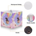 thumbnail image 4 of Storage Basket Foldable Open Organizers for Clothes Toys Books15.75x10.63x6.96in Black Dog in A Balloon, 4 of 8