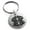 Silver, variant on Stainless Steel Letter I Initial 3D Cube Box Monogram Engraved Small Medallion Circle Charm Keychain Keyring