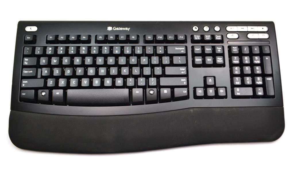 KR0532 Black Gateway US English Elite Multimedia Wireless Keyboard NO