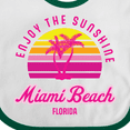 thumbnail image 4 of Inktastic Summer Enjoy the Sunshine Miami Beach Florida in Pink Boys or Girls Baby Bib, 4 of 4