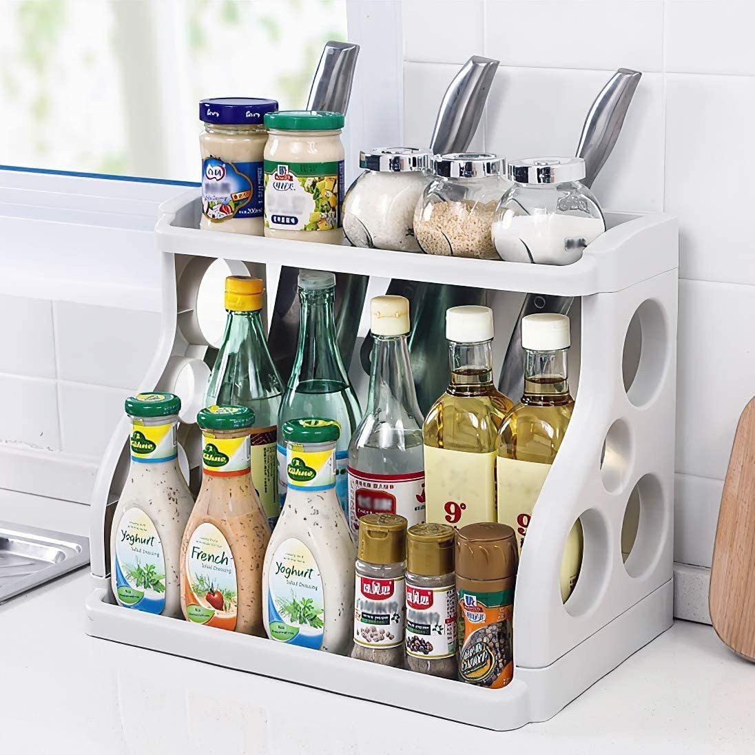 Spice Rack Kitchen Shelf Storage Organizer Dish Rack Walmart Canada