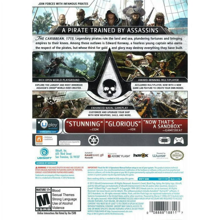 Buy Assassin's Creed 4 Black Flag at $8.37 from  online  store