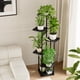 thumbnail image 4 of Soporte para Plantas de 6 Niveles Negro Macetero Moderno de Madera y Metal Estante Ahorrador de Espacio para Macetas y Plantas Porta Macetas Decorativ, 4 of 6