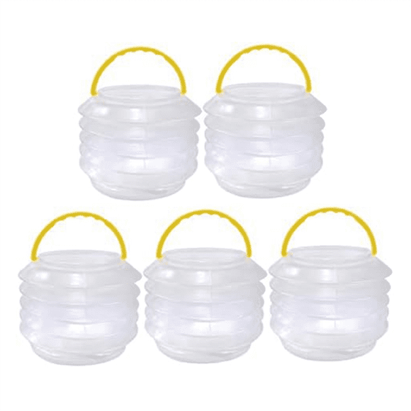 5 Pack Folding Pencil Holder Bath Tub Cleaner Beach Water Pail Bucket Paint Brush Wash Bucket