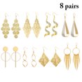 thumbnail image 2 of Femmes Déclaration Boucles d'Oreilles Mode: 8 Paires Boucles d'Oreilles Géométriques, 2 of 10