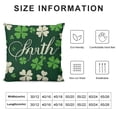 thumbnail image 5 of Nawypu St Patricks Day Pillow Cover  Lucky Clover Throw Pillow Covers - St. Patrick's Day Lumbar Pillow Cover Shamrock Green Cushion Case Decoration for Sofa Couch, 5 of 5