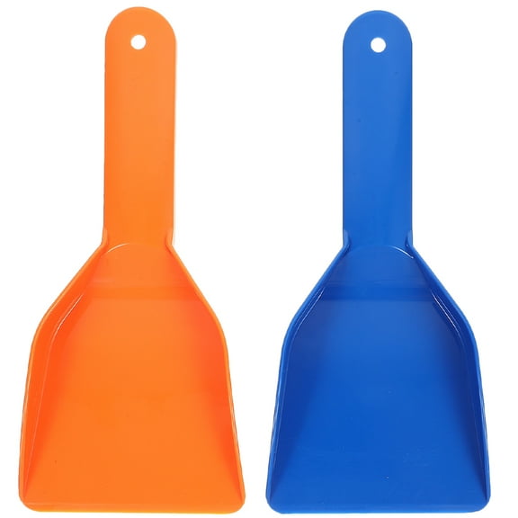 Amosfun 2Pcs Assorted Color Kitchen Cleaning Shovel Multipurpose Plastic Ice Scraper Tool