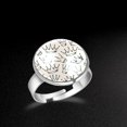 thumbnail image 5 of OWNMEMORY Crown Princess Beige Pattern Thumb Ring Jewelry: Stainless Steel Finger Ring with Adjustable Size, Unique Pattern and Gift Box - Suitable for All Occasions, 5 of 5