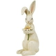 thumbnail image 2 of Easter-Decorations - Spring Bunny Decor - Table Centerpiece - Spring Figurines - Indoor Bunny Statues with Flower Farmhouse Office Room Decor for Table 5 * 4.25 * 11.75 inch, 2 of 16