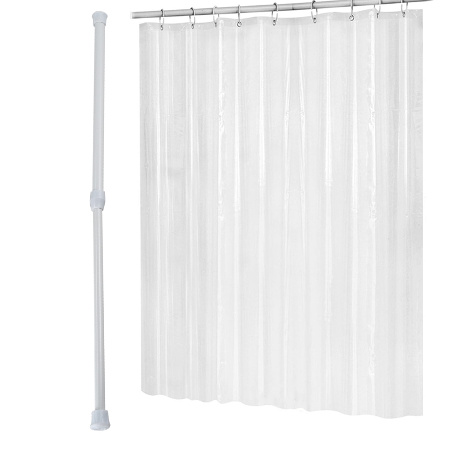 Telescopic Shower Rod Telescopic Rod Rod Shower White 3050 cm