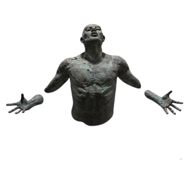 Advancent Estatua de escultura antigua de resina para hombre, decoración de estilo Vintage abstracto de bronce para Bar, cafetería, accesorios de Barra de herramientas Advancent HA043100-03