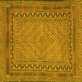 thumbnail image 1 of Ahgly Company Machine Washable Indoor Square Southwestern Yellow Country Area Rugs, 4' Square, 1 of 4