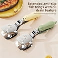thumbnail image 2 of 2026 Stainless Steel Bear Pancake Griddle Clip, 2-in-1 Cute Bear Spatula Tongs, Multifunctional Food Turner & Clamp with Locking Clip for Steak, Eggs, Pancake, 2 of 7