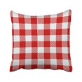 thumbnail image 1 of RYLABLUE Red And White Lattice Pattern Decorative Pillowcases With Hidden Zipper Decor Cushion Covers Two Sides 18x18 inches, 1 of 1