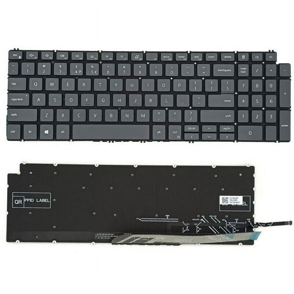 New US Black English Backlit Laptop Keyboard (Without palmrest) for Dell inspiron 15 7500 7501 7590 7591 15 5501 5502