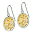 thumbnail image 2 of Sterling Silver Gold-tone Mother of Pearl Dangle Earrings Sterling Silver Earrings, 2 of 3