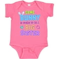 thumbnail image 3 of Inktastic Some Bunny is Going to Be a Big Sister with Bunny Ears and Flowers Girls Baby Bodysuit, 3 of 5