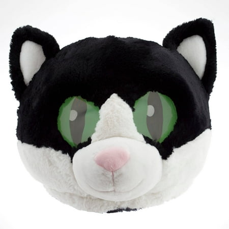 Adorable Large Plush Head Mask Halloween Accessory, Cat