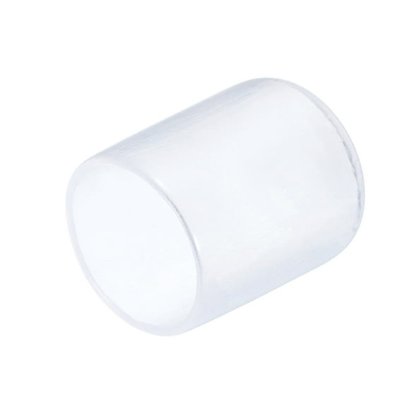 25Pcs Rubber End Caps 16mm(5/8") Vinyl Round End Cap Cover Screw Thread Protectors Clear