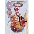 thumbnail image 1 of Wave in the Air - French Balloon ascension with noble personages, Maurice Leloir,  waving to those unseen below from an ornate royal, 1 of 1