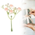 thumbnail image 2 of Mini Faux Floral Stems Small Artificial Flowers Mini Plastic Colorful Realistic Spring Flower Arrangement Bouquet Branches for Home Party Wedding Table Centerpiece Vase Decor (Pink, 3PCS), 2 of 5