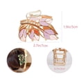 thumbnail image 2 of 3-Piece Floral Metal Hair Clips, Muticolor Leaves Hair Claws for Thin/Medium Thick Hair, Elegant Barrettes Strong Hold Hair Clamps Non-Slip Cute Hair Catch Clip Accessories, 2 of 5