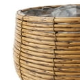 thumbnail image 2 of Hometrends 11 INCH WOVEN FOOTED PLANTER, 2 of 8