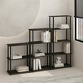 thumbnail image 5 of Furinno Turn-N-Tube 3-Tier Multipurpose Compact Display Rack, Shelving Unit, Bookcase, Espresso/Black, 5 of 6
