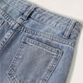 thumbnail image 5 of UAYOTSE Girls Elastic Back Waist Wide Leg Vintage Wash Ripped Denim Jeans Kids Distressed Frayed Hole Loose Baggy Casual Trousers,Sizes 11-12 Years, 5 of 8