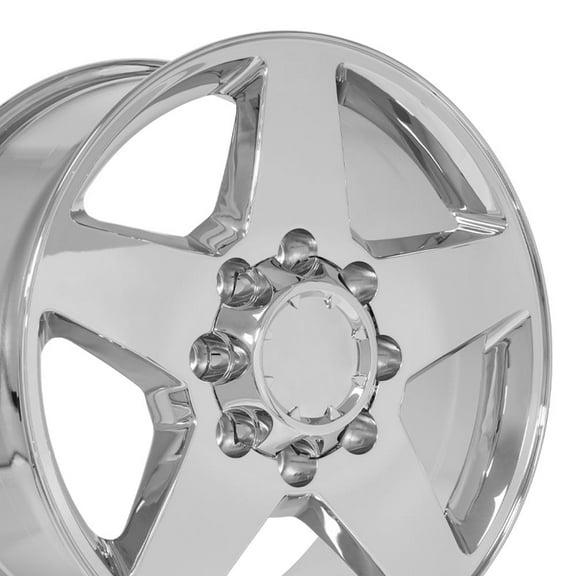 OE Wheels CV91 20 Inch Rims Fit Silverado 2500/3500 Style 8x180 20x8.5 Chrome - Hollander 5503 (Set of 4)